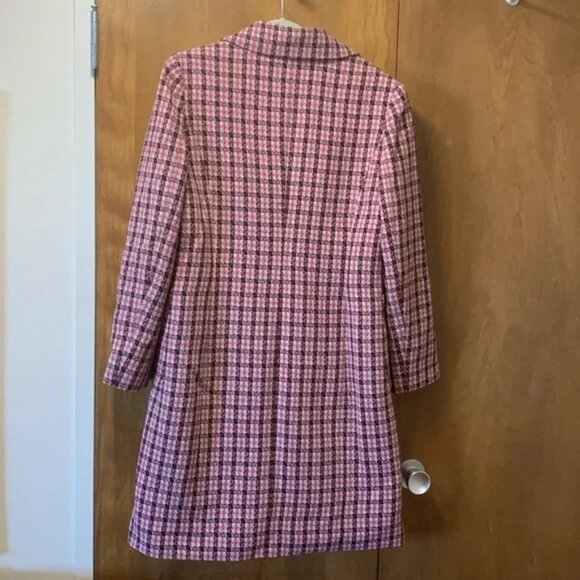 I.e. Pink plaid Coat size L - Picture 2 of 7